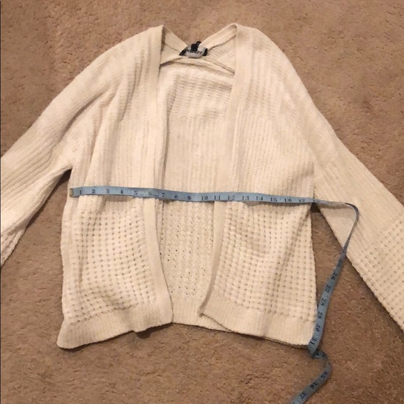 Chenille mixed stitch cardigan sz XXS - Picture 7 of 8